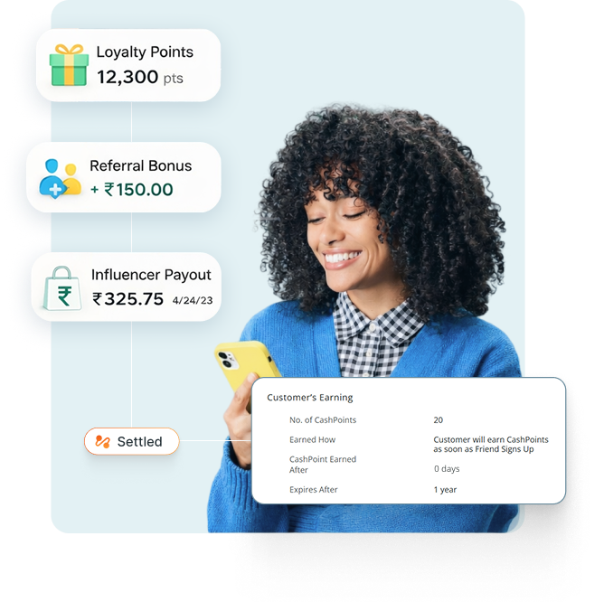 Loyalty, referral, and influencer payout preview
